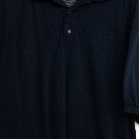 Gildan DryBlend Navy Polo Shirt - 2XL Short-Sleeve - Picture 3 of 8